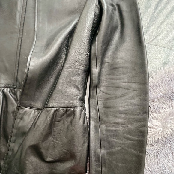 Gucci Authentic Peplum Leather Jacket - Picture 14 of 16